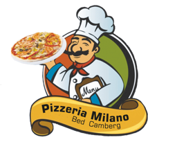 Pizzeria Milano logo.